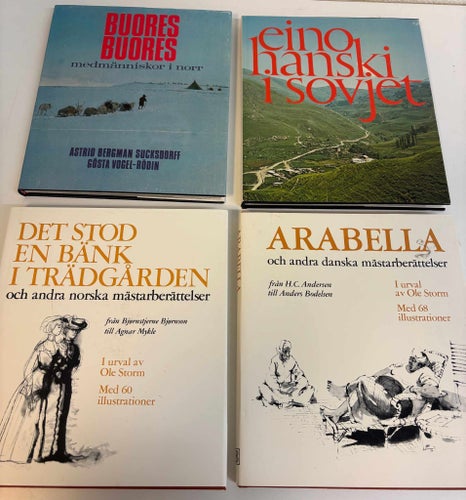 4 retro böcker 1960–70-tal – Norden & Sovjet – foto, berättelser och kultur