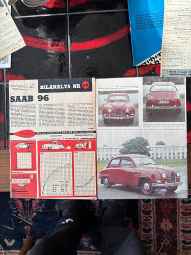Saab 96 bilanalys test reportage