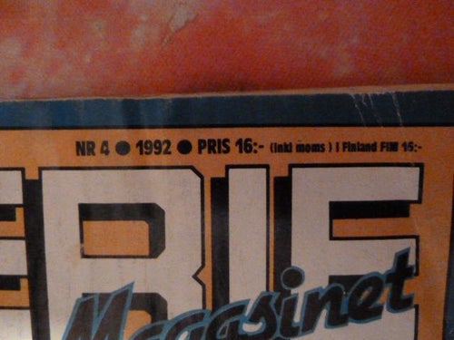 SERIE MAGASINET, NR 4, 1992, TIDNING