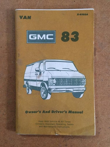 1983 GMC Van Owner's & Driver's Manual