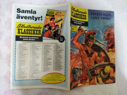 Illustrerade Klassiker nr 162 Flyktingen från troja Efter Vergilius. Very Fine