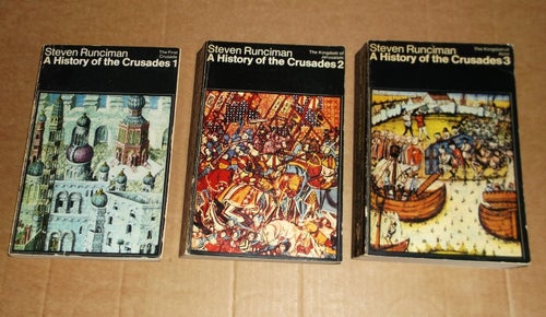 Steven Runciman A history of the Crusades Vol 1-3 ,1965 häftade