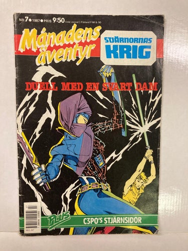 Månadens Äventyr Stjärnornas Krig nr 7 1986 Star Wars