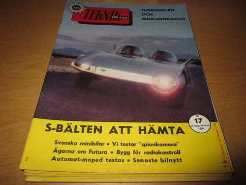 TEKNIK FÖR ALLA NR 17 1959. AUSTIN A 40 FUTURA, MOBYLETTE (MOPED), M.M