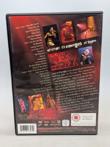 Pink - Live in Europe (DVD)