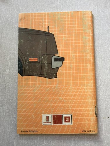 1984 Oldsmobile Owners Manual Omega Models