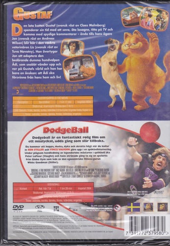 DVD 2i1 / Gustaf + Dodgeball / Vince Vaughn, Ben Stiller / Ny & Inplastad