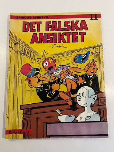 Spirous Äventyr - Det Falska Ansiktet. Första utgåva !