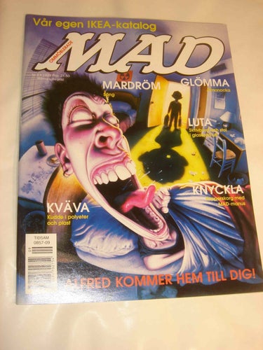 MAD (svensk) NY OLÄST Nr 9 1999 Mads IKEA katalog
