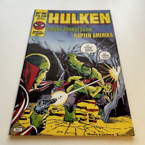 Hulken nr 2 1984, oläst toppex! VF