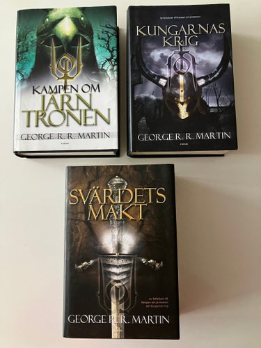 George R.R. Martin - Järntronen, Kungarnas Krig, Svärdets makt, INBUNDNA, fina