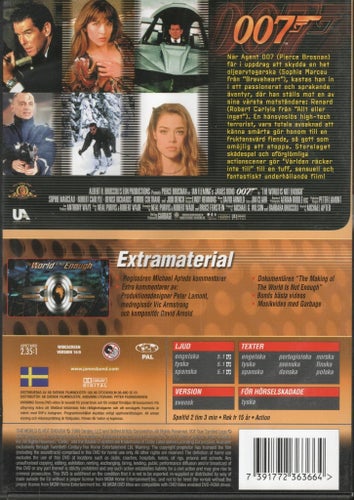 Världen Räcker Inte Till (The World Is Not Enough) (DVD)