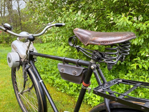Husqvarna cykel med Flink påhängsmotor, 1950-tal