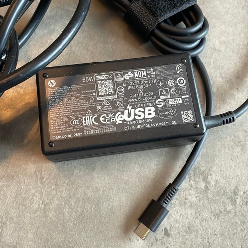 HP 65W USB-C Laddare Original!