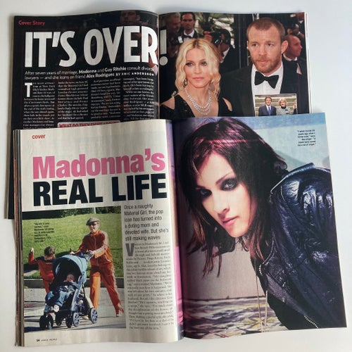 Madonna US weekly 2008 + People magazine 2003