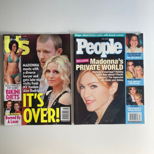 Madonna US weekly 2008 + People magazine 2003