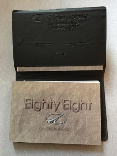 1998 Oldsmobile Owners Manual Eighty-Eight