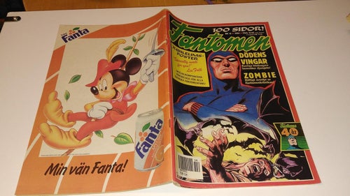 Fantomen 1990 nr 14. med jubileumsposter. Fine