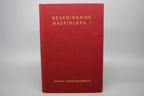 Beskrivande i maskinlära Hermods Korrespondensinstitut 1953
