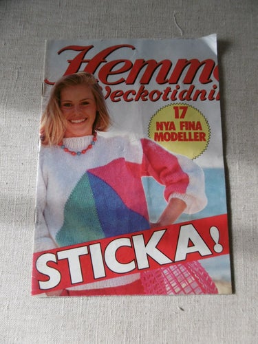 Vintage Stickbilaga från HV med 17 modeller