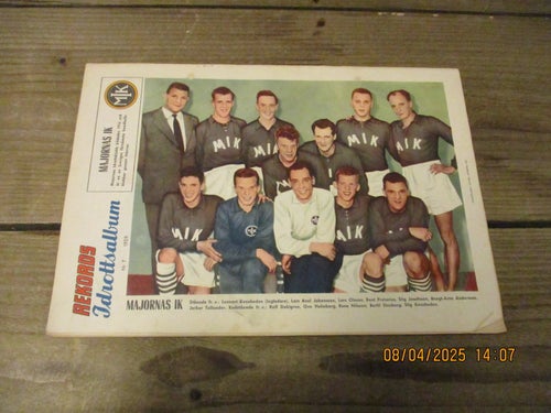 Tidningen REKORD Nr 7-1959, Lagbild Majornas IK