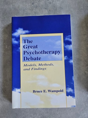 The great psychotherapy debate : models, methods, and findings