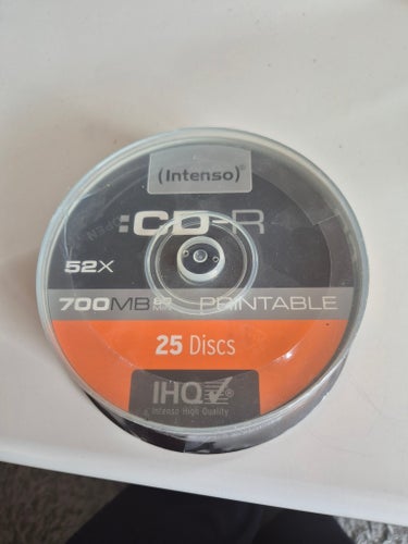 Intenso CD-R 52x 700MB 25 skivor och Real CD-R Audio 700MB 52x 80min