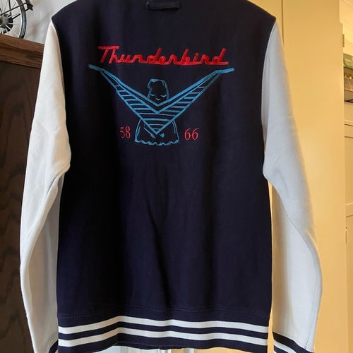 Thunderbird klubbjacka collegejacka, storlek XS