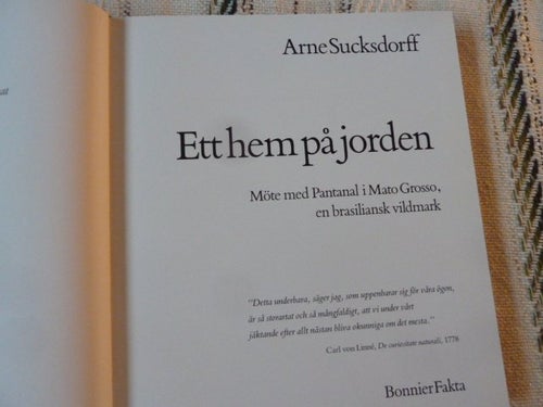 ETT HEM PÅ JORDEN, A. SUCKSDORFF, 1981, BÖCKER