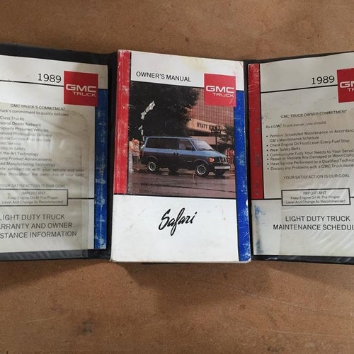 1989 GMC Safari Owner's Manual