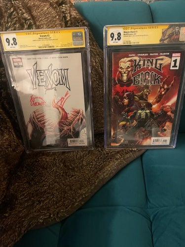 Venom #3 & King in Black #1 first app Knull! KEY! 9.8! 2x Signed! CGC!