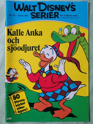 Walt Disneys serier nr 10 från 1976 - Kalle Anka och sjöodjuret
