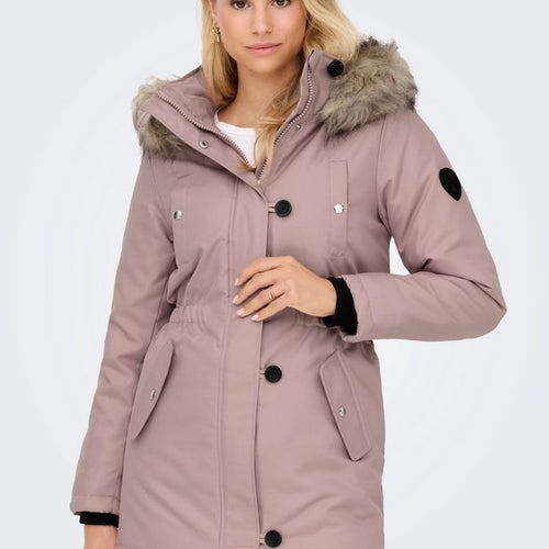 Rosa vinterjacka parkas från ONLY, storlek M