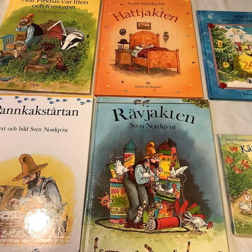 6 x Sven Nordqvist, Pettson och Findus