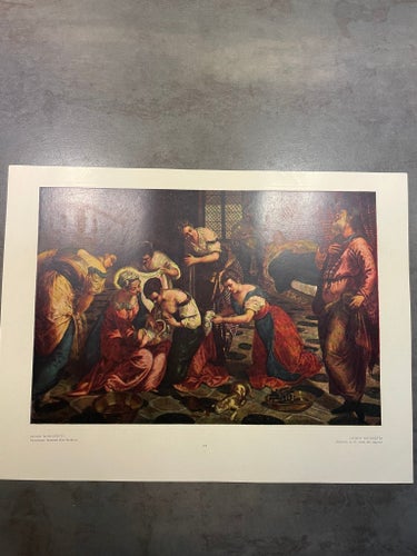Jacopo Tintoretto, Nativity of St. John the Baptist, vattentryck från 1956