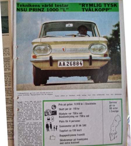 2 tester NSU Prinz 1000