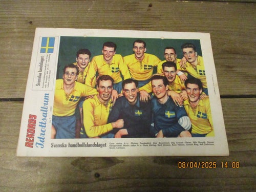 Tidningen REKORD Nr 5-1959, Lagbild Svenska Handbollslandslaget