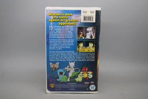 Pokémon Mewtwo Returns (Amerikansk utgåva) Clamshell fodral VHS