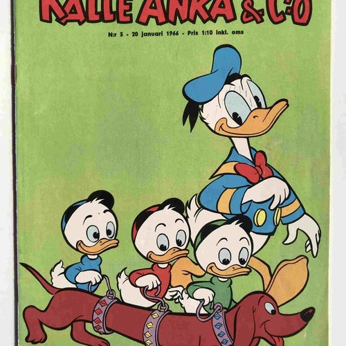 Kalle Anka - 1966:3 FN-VF med samlarbild