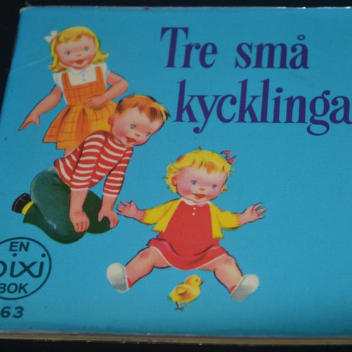 Äldre Pixi bok Tre små kycklingar