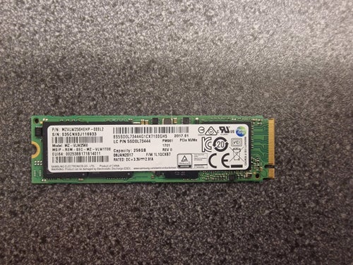 Samsung PM961 256GB NVMe PCIe SSD