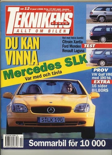 Teknikens Värld 1996/12 - Prov: Renault Mégane Coupé.
