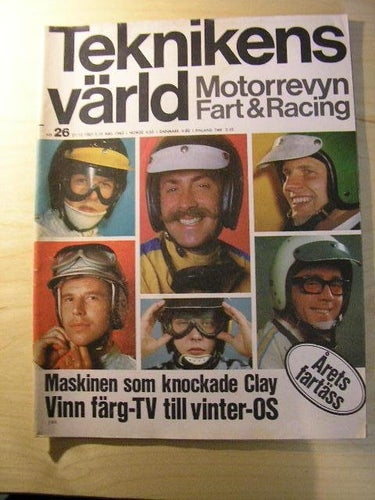 TEKNIKENS VÄRLD NR 26 1967 RENAULT 16 , VOLVO 142 S, SAAB V4 ,M.M