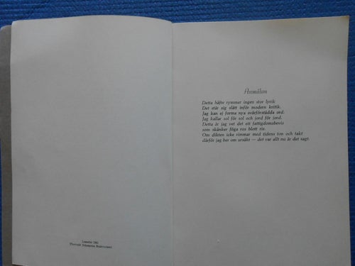 Guld och järn dikter Karl Johansson Hovmantorp 1962