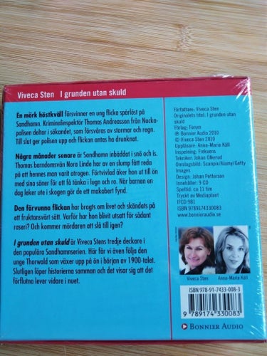 I grunden utan skuld av Viveca Sten, Uppläsare: Anna Maria Käll, Ljudbok