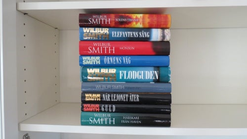 9 böcker av Wilbur Smith thriller spänningsroman