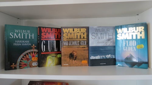 9 böcker av Wilbur Smith thriller spänningsroman