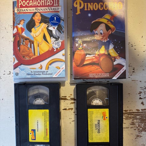 5 VHS filmer, barnfilmer, Disney