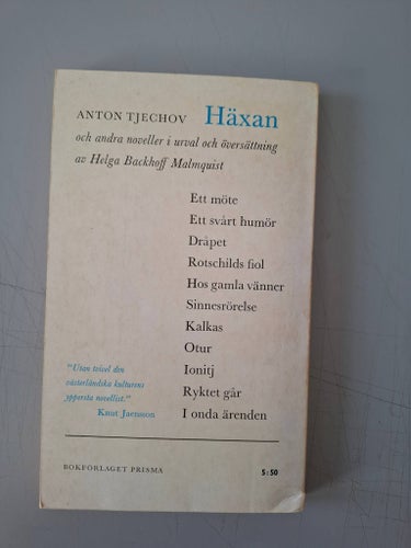 Anton Tjechov: Häxan och andra noveller.