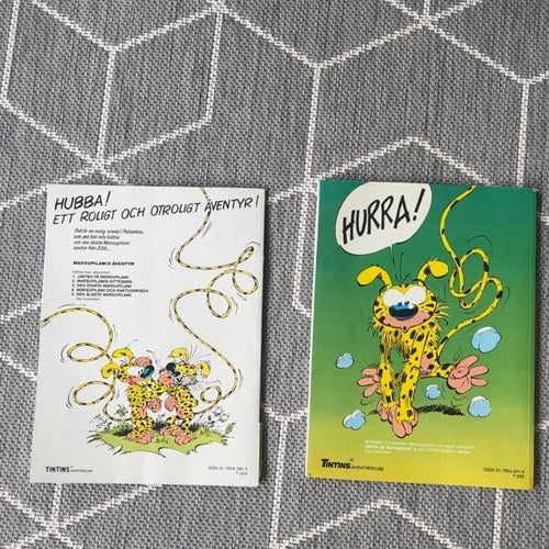 Marsupilamis äventyr två böcker från 1988 och 1991